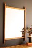 Wood Framed Mirror with Finials – image 1