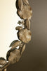 Round Rustic Framed Mirror with Leaf Detail – image 3