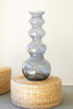 Large Glass Bubble Vase - Blue