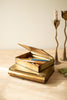 Set of 2 Antique Brass Book Boxes – image 3