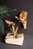 Repurposed Wood Sculpture with Hand Carved Humming Bird - image 4