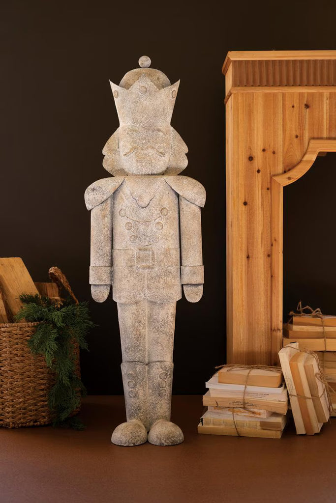 Rustic Metal Christmas Nutcracker – image 1