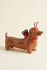 Ceramic Christmas Dachshund Planter - Candy Cane - view 4