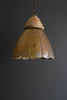 ANTIQUE BRASS PENDANT LIGHT WITH WOOD DETAIL 20" DIA. — Kalalou NDE1537