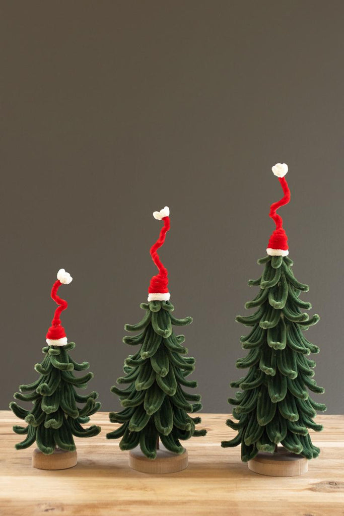 Botanica Set of 3 Christmas Trees with Hats #9070 - view 4