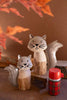Set of 2 Recycled Wood and Iron Squirrels - image 3