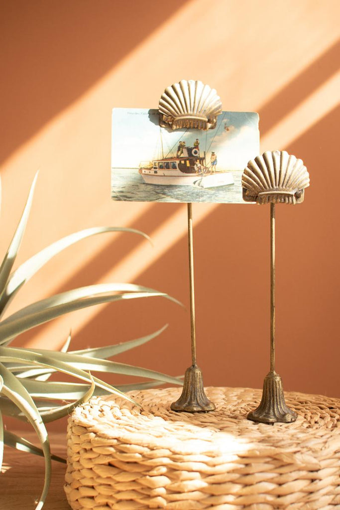 Set of 2 Metal Note Clips - Shell - view 6