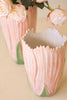 Set of 2 Ceramic Vases - Pink and Green – image 2