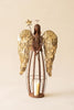 Rustic and Gold Painted Christmas Angel – image 4