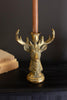 RESIN TAPER CANDLE HOLDER - DEER (MIN 2) — Kalalou CMNQ1281K