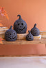 Set of 2 Small Clay Jack-o-lanterns - Black – image 3