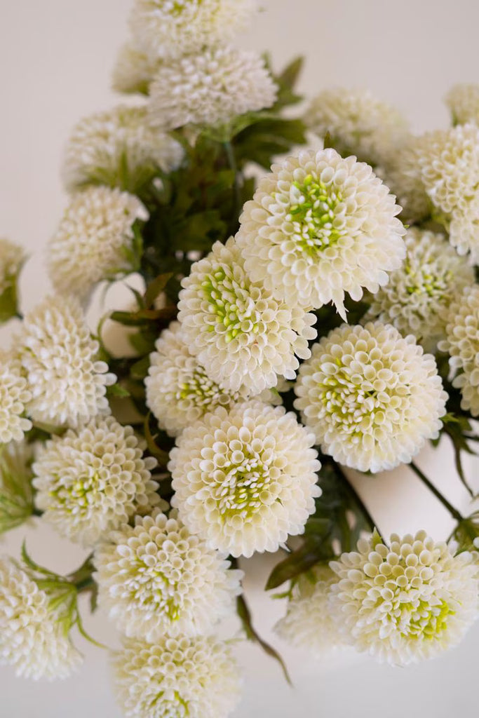 Set of 6 Bundle of Seven Artificial Dalhias - White – image 4