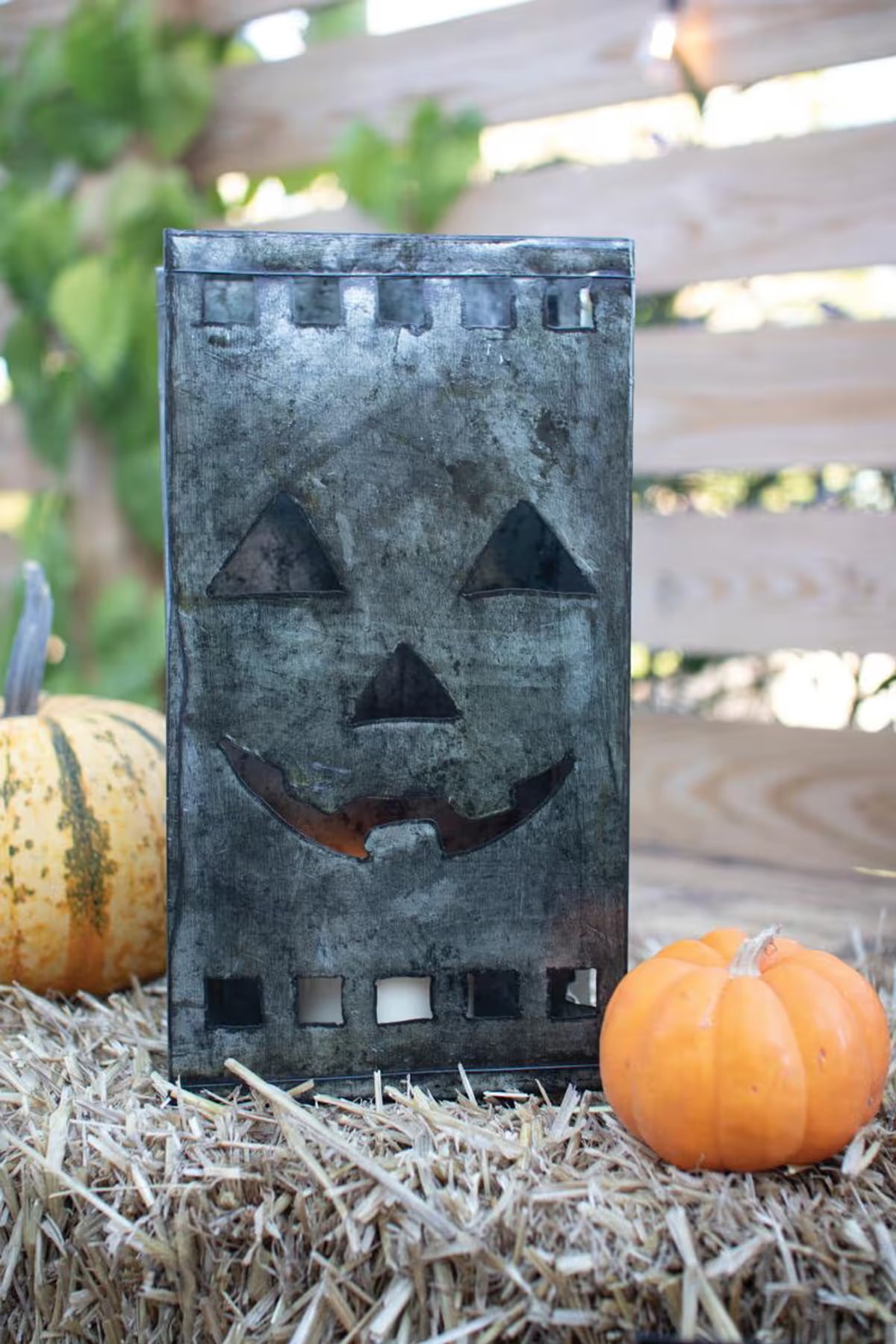 Tin Bag Jack-O-Lantern Luminaries
