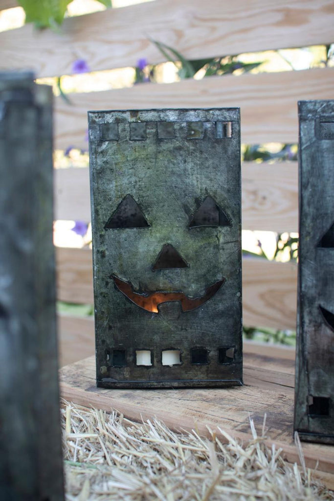 Tin Bag Jack-O-Lantern Luminary (Set of 6)