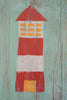Set of 4 Painted Wood Coastal Wall Art