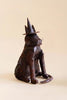 Rustic Iron Cat with Witch Hat Luminary