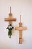 Recycled Pine Cross Wall Planter (Set of 2)