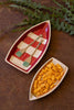 Set of 2 Ceramic Boat Platters