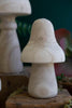 Set of 3 Natural Wood Mushrooms