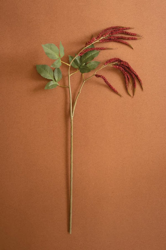 Artificial Crimson amaranthus Spray (Set of 6)