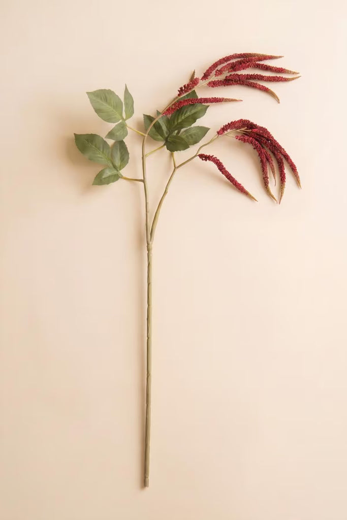 Artificial Crimson amaranthus Spray (Set of 6)