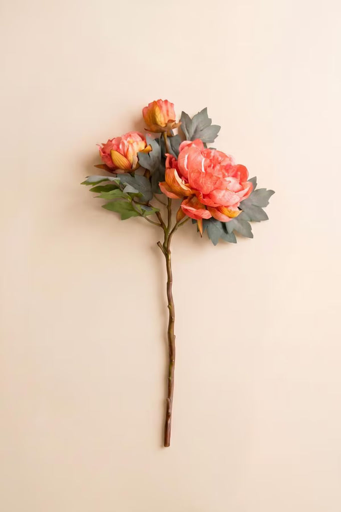 Artificial Peony Spray (Set of 6)