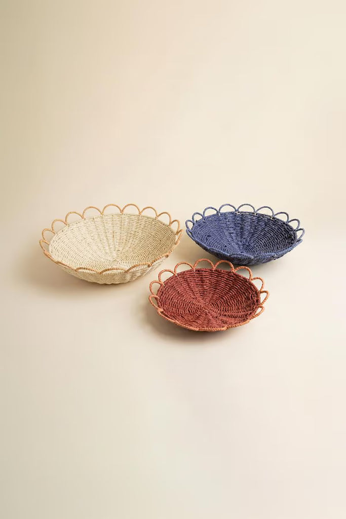 Set of 3 Twisted Paper Bowls