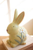 Set of 2 Colorful Faux Concrete Bunnies