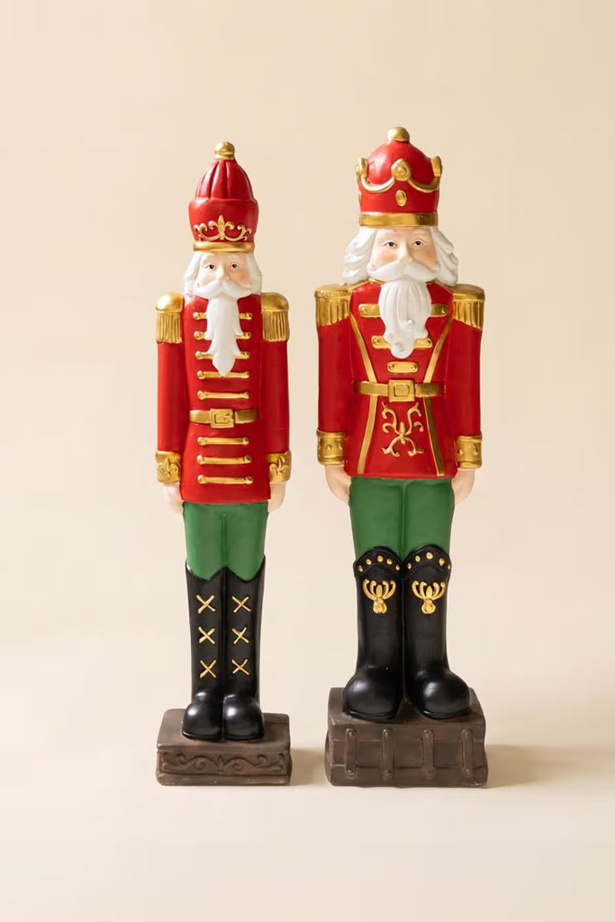 Set of 2 Resin Christmas Soldiers