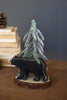 Wooden Bear with Christmas Tree