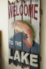 Welcome To The Lake with Trout Sign