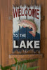 Welcome To The Lake with Trout Sign