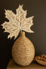 Hand-Carved Paulownia Wood Maple Leaf Wall Art (Set of 3)