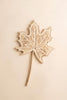 Hand-Carved Paulownia Wood Maple Leaf Wall Art (Set of 3)