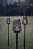 Brown Bamboo Lantern Garden Stake (Set of 4)