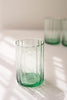Recycled Fluted Giant Water Glass/Vase (Set of 6)