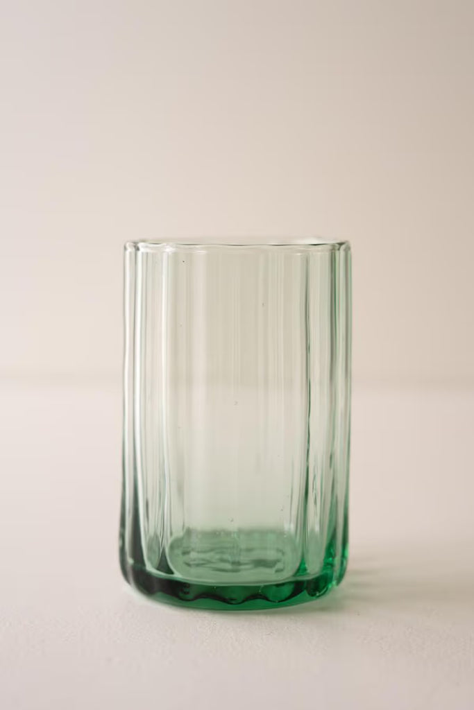 Recycled Fluted Giant Water Glass/Vase (Set of 6)