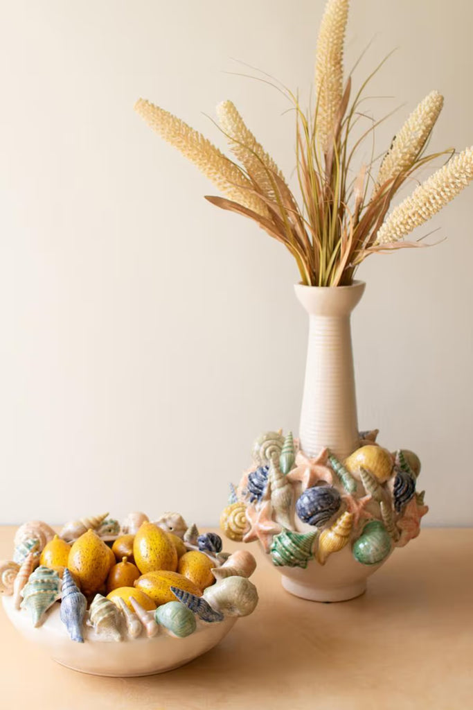 Ceramic Seashell Vase