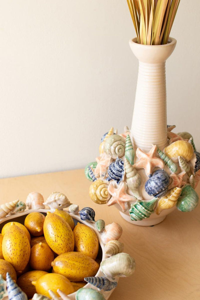 Ceramic Seashell Vase