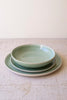 Set of 3 Sea Mist Ceramic Dinner Plate, Salad Plate and Bowl (6 Sets)