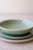 Set of 3 Sea Mist Ceramic Dinner Plate, Salad Plate and Bowl (6 Sets)