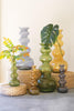 Small Glass Bubble Vase / Blue