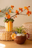 Set of 2 Ceramic Cocktail-Inspired Vases