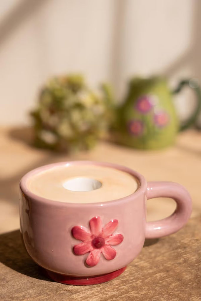Set of 3 Tea Set Taper Candle Holders