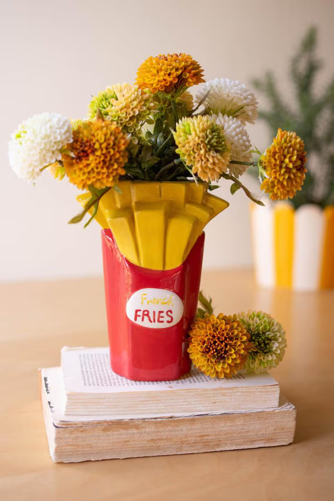 Ceramic French Fries Vase