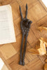 Cast Iron Skeleton Peace Sign