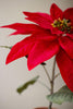 Artificial Poinsettias in a Cement Pot / Red (Set of 4)