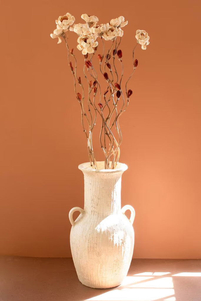 Set of 12 Cornhusk Botanicals on a Bamboo Stem / Magnolia