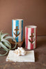 Set of 2 Painted Clay Anchor Luminaries (3 Sets)