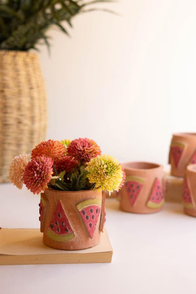 Clay Watermelon Container / Short (Set of 4)